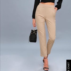 Lulus khaki work pants